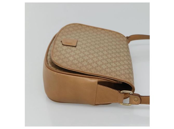 Céline Celine Vintage Macadam Canvas and Leather Beige - vista 3
