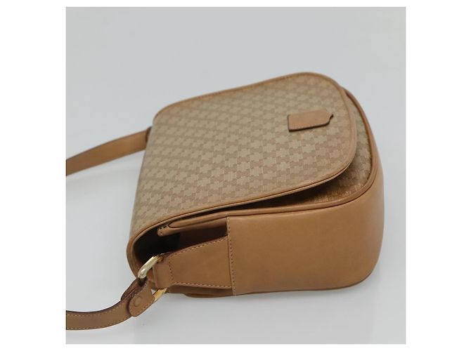 Céline Celine Vintage Macadam Canvas and Leather Beige - vista 4