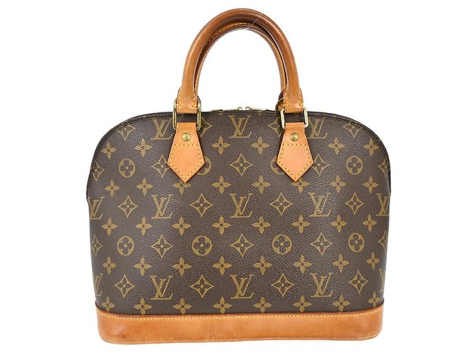Louis Vuitton Alma Handbag Monogram Canvas PM Brown - view 2
