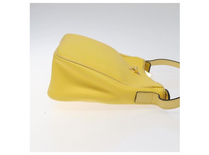 Céline Celine Vintage Leather Giallo - vista 3