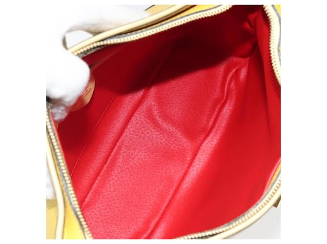 Céline Celine Vintage Leather Giallo - vista 5