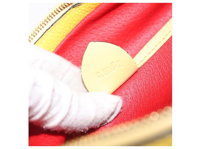 Céline Celine Vintage Leather Giallo - vista 7