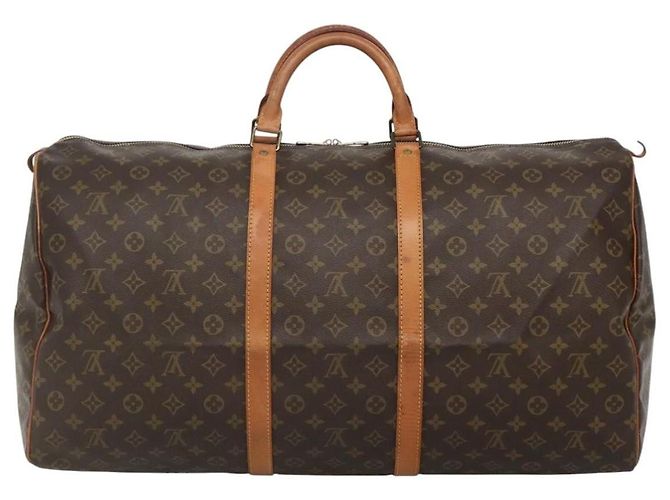 Keepall Tasche Louis Vuitton aus Monogramm-Canvas 60 Braun - Ansicht 2