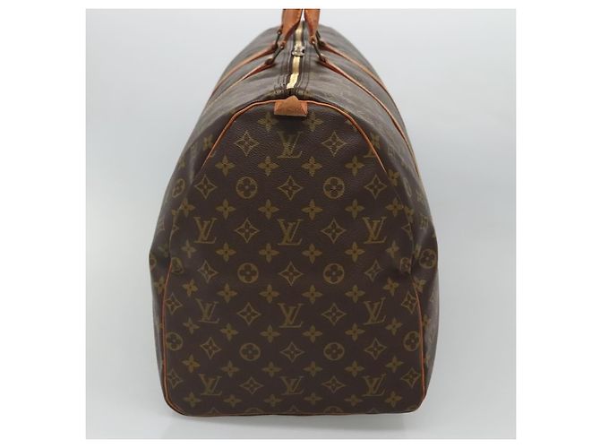 Keepall Tasche Louis Vuitton aus Monogramm-Canvas 60 Braun - Ansicht 3