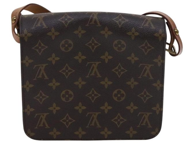 Louis Vuitton Cartouchiere Monogram Canvas MM Marrone - vista 2