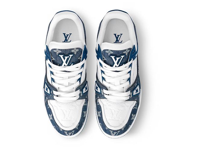 Louis Vuitton Sneaker LV Trainer nuove Blu - vista 2