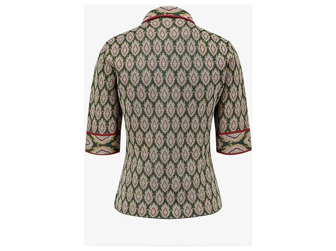 Polo in maglia multicolore Etro Verde - vista 2