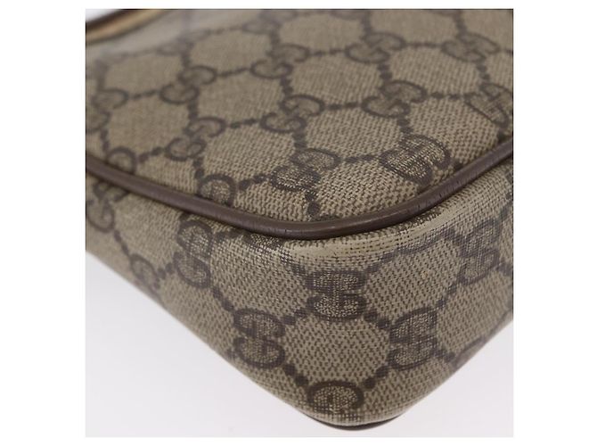 Gucci Borsa a Spalla GG Supreme PVC Beige Oro 97 02 068 Auth 173940 D'oro - vista 10