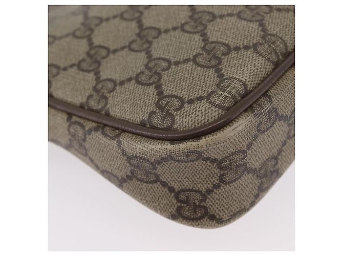 Gucci Borsa a Spalla GG Supreme PVC Beige Oro 97 02 068 Auth 173940 D'oro - vista 12