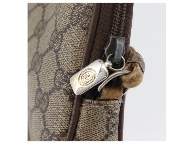 Gucci Borsa a Spalla GG Supreme PVC Beige Oro 97 02 068 Auth 173940 D'oro - vista 15