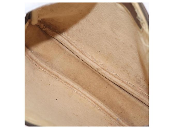 Gucci Borsa a Spalla GG Supreme PVC Beige Oro 97 02 068 Auth 173940 D'oro - vista 17