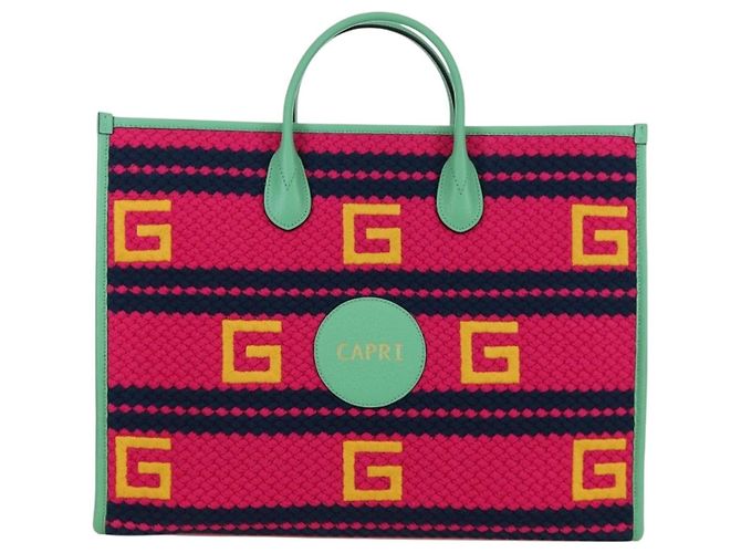 Capri Tasche der Resort-Kollektion von GUCCI Strickstoffe 2way 663709 Auth 173375SAM - Ansicht 13