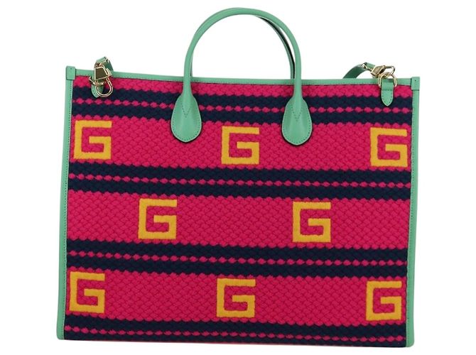 Capri Tasche der Resort-Kollektion von GUCCI Strickstoffe 2way 663709 Auth 173375SAM - Ansicht 2
