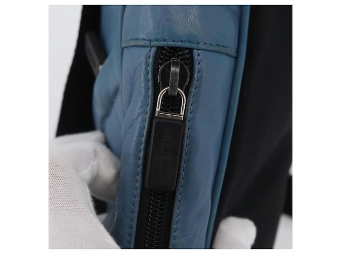 Borsa a Spalla Miu Miu in Pelle Azzurra Auth bs33816 Blu chiaro - vista 10