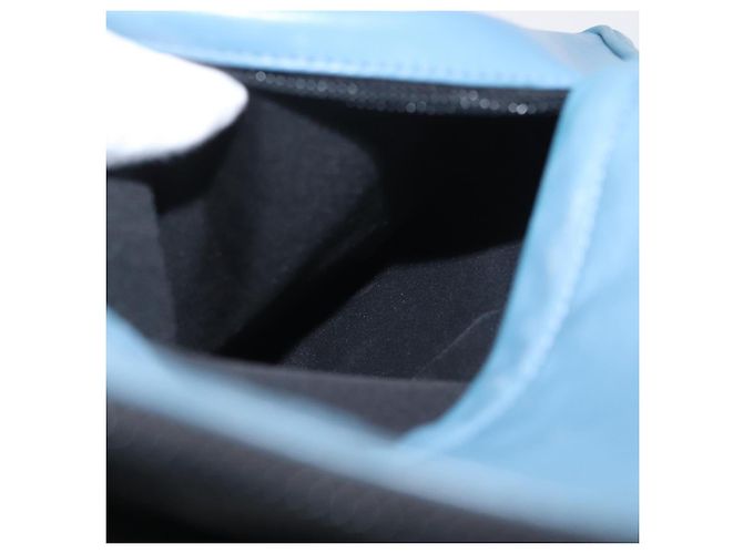 Borsa a Spalla Miu Miu in Pelle Azzurra Auth bs33816 Blu chiaro - vista 23