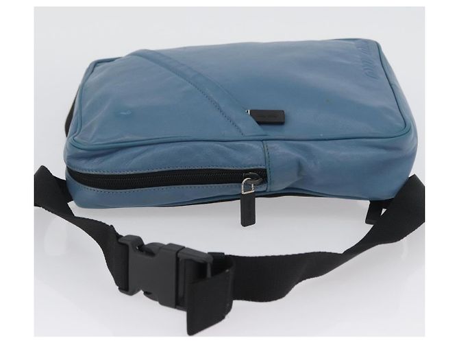 Borsa a Spalla Miu Miu in Pelle Azzurra Auth bs33816 Blu chiaro - vista 3