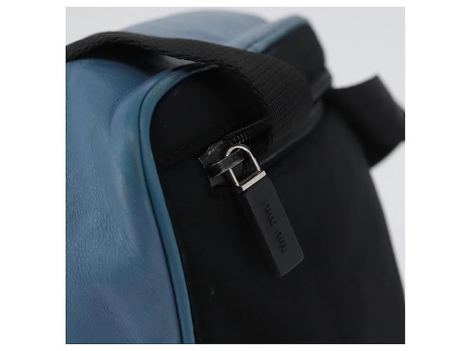 Borsa a Spalla Miu Miu in Pelle Azzurra Auth bs33816 Blu chiaro - vista 9