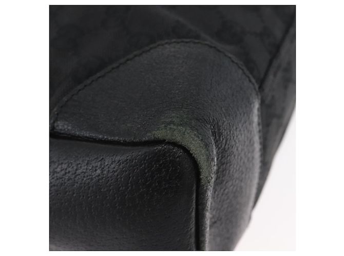 Borsa a Spalla GG Canvas Gucci Nera Argento 110054 Auth ka2902 Nero - vista 10