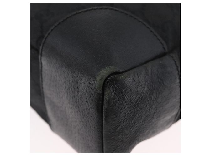 Borsa a Spalla GG Canvas Gucci Nera Argento 110054 Auth ka2902 Nero - vista 11