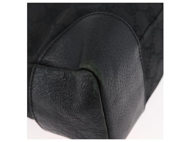 Borsa a Spalla GG Canvas Gucci Nera Argento 110054 Auth ka2902 Nero - vista 12