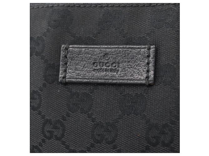 Borsa a Spalla GG Canvas Gucci Nera Argento 110054 Auth ka2902 Nero - vista 14