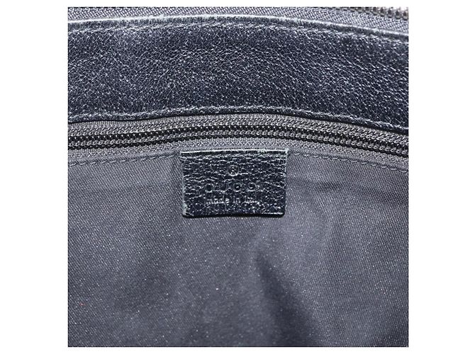 Borsa a Spalla GG Canvas Gucci Nera Argento 110054 Auth ka2902 Nero - vista 16
