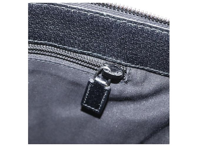 Borsa a Spalla GG Canvas Gucci Nera Argento 110054 Auth ka2902 Nero - vista 21