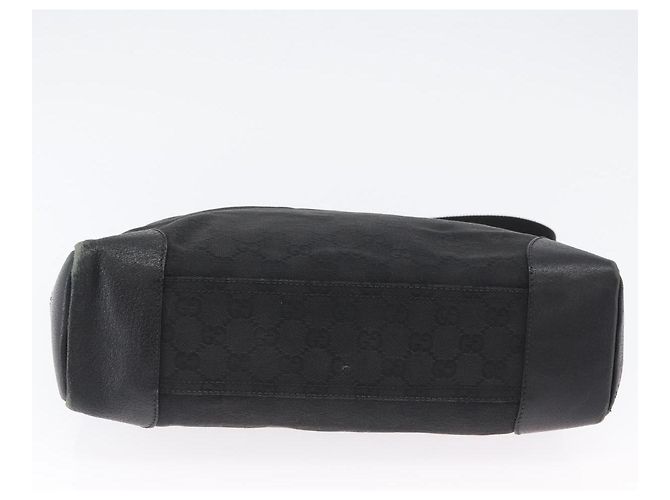 Borsa a Spalla GG Canvas Gucci Nera Argento 110054 Auth ka2902 Nero - vista 9
