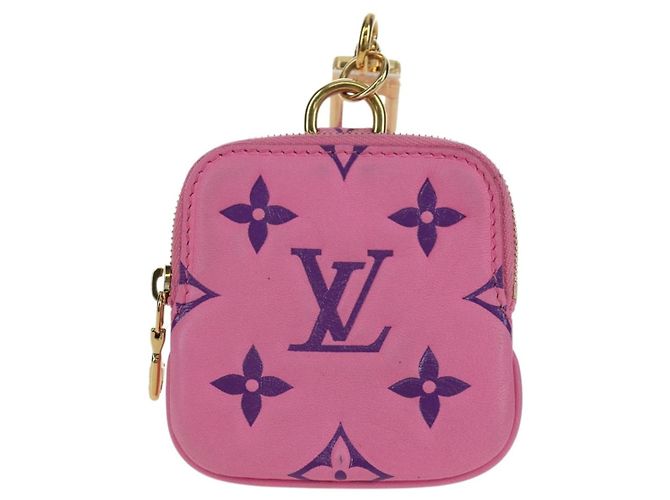 LOUIS VUITTON Monogram Lanyard Milty Pochette Monedero MP3072 LV Auth 172443M Rosa - vista 13