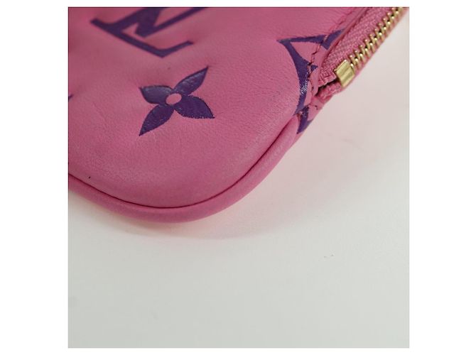 LOUIS VUITTON Monogram Lanyard Milty Pochette Monedero MP3072 LV Auth 172443M Rosa - vista 15