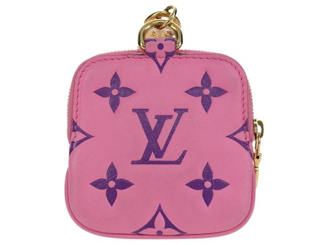 LOUIS VUITTON Monogram Lanyard Milty Pochette Monedero MP3072 LV Auth 172443M Rosa - vista 2