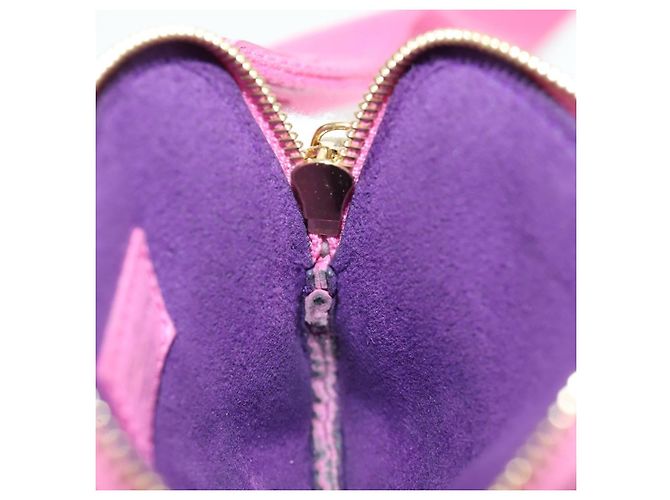 LOUIS VUITTON Monogram Lanyard Milty Pochette Monedero MP3072 LV Auth 172443M Rosa - vista 20