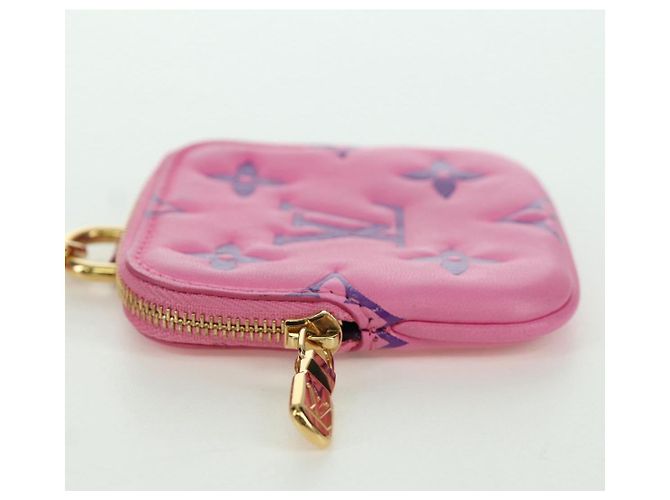 LOUIS VUITTON Monogram Lanyard Milty Pochette Monedero MP3072 LV Auth 172443M Rosa - vista 3