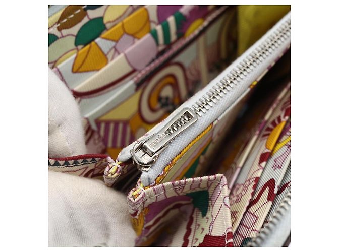 Hermès HERMES Azap Compact Seide in Leder Mehrfarbig Silber Auth LNZ572SAM Mehrfarben - Ansicht 18