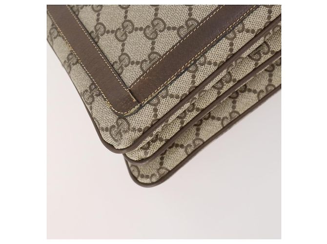 Bolso de Hombro Gucci GG Supreme Web Sherry Line PVC Beige 14 02 013 Auth 171659 - vista 11