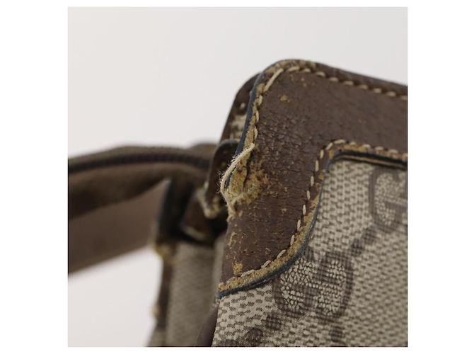 Bolso de Hombro Gucci GG Supreme Web Sherry Line PVC Beige 14 02 013 Auth 171659 - vista 14