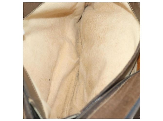 Bolso de Hombro Gucci GG Supreme Web Sherry Line PVC Beige 14 02 013 Auth 171659 - vista 17