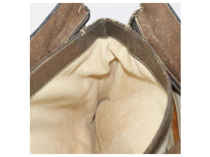 Bolso de Hombro Gucci GG Supreme Web Sherry Line PVC Beige 14 02 013 Auth 171659 - vista 18