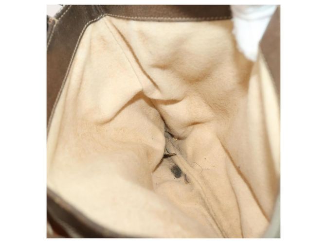 Bolso de Hombro Gucci GG Supreme Web Sherry Line PVC Beige 14 02 013 Auth 171659 - vista 19