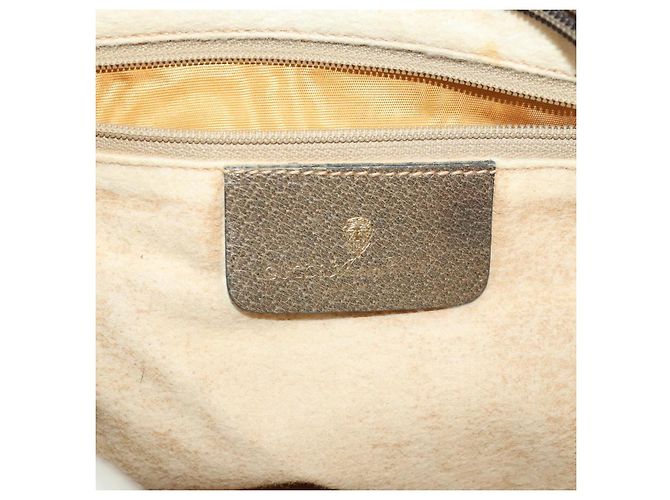 Bolso de Hombro Gucci GG Supreme Web Sherry Line PVC Beige 14 02 013 Auth 171659 - vista 20