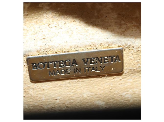 BOTTEGA VENETA Borsa a mano in pelle nera e oro Auth ti3770 Nero D'oro - vista 22