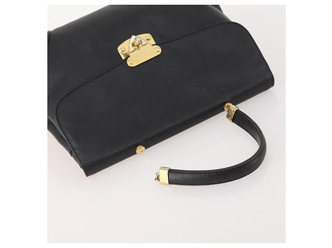 BOTTEGA VENETA Borsa a mano in pelle nera e oro Auth ti3770 Nero D'oro - vista 6