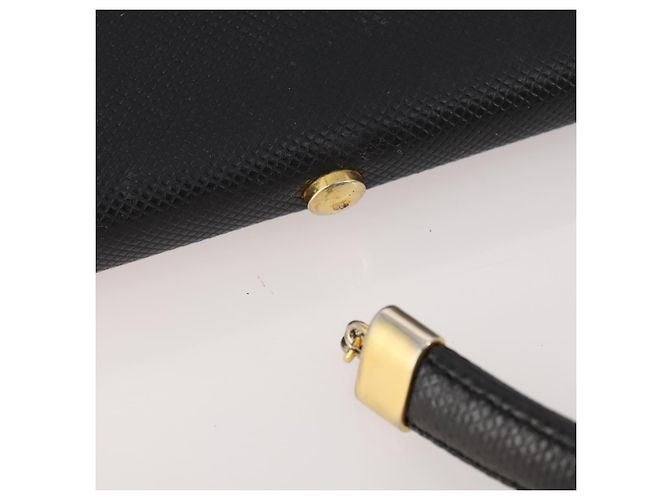 BOTTEGA VENETA Borsa a mano in pelle nera e oro Auth ti3770 Nero D'oro - vista 8