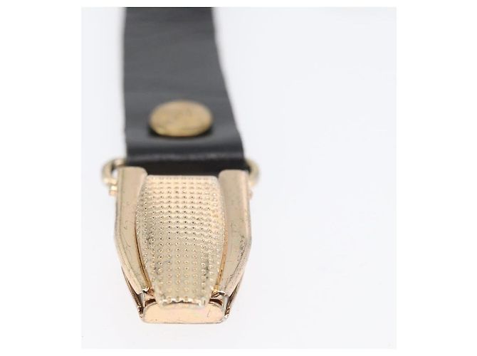 CHANEL Bretelle in tela nera CC Auth 173409V Nero - vista 13