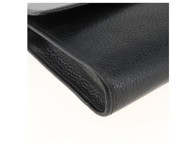 Borsa a Spalla Christian Dior in Pelle Nera Oro Auth 174078 Nero D'oro - vista 11