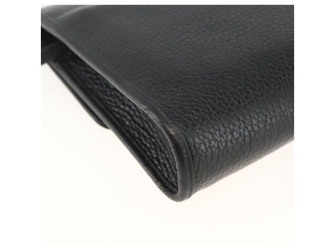 Borsa a Spalla Christian Dior in Pelle Nera Oro Auth 174078 Nero D'oro - vista 13