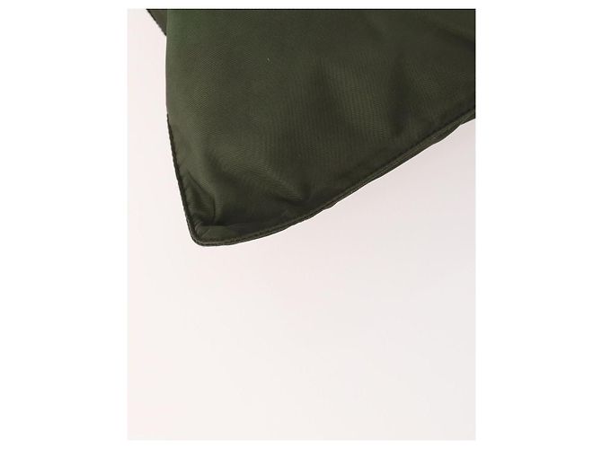 PRADA Schultertasche Nylon Grün Silber Authentisch fm5146 - Ansicht 14