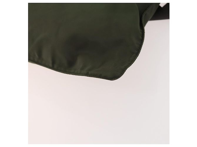 PRADA Schultertasche Nylon Grün Silber Authentisch fm5146 - Ansicht 15