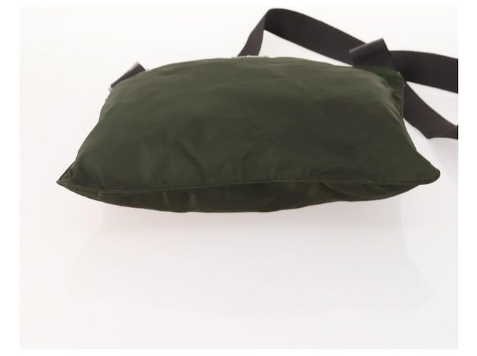 PRADA Schultertasche Nylon Grün Silber Authentisch fm5146 - Ansicht 5