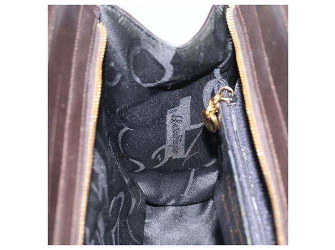 Borsa a Spalla Salvatore Ferragamo in Pelle Marrone Oro Auth ka3025 D'oro - vista 19
